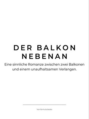 cover image of Der Balkon nebenan